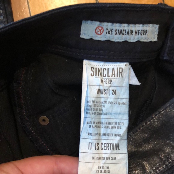 NWT Sinclair Coe Jeans. Dark Denim/ Silver. 24 - Picture 3 of 6